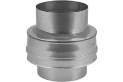 Elément droit à double paroi diamètre 300 mm (300/350) Pièce supérieure EW I316L/I304 (D0,5/0,6)