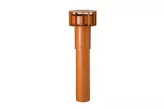 Terminal de toit Ubbink Multivent Ø 131 mm terracotta 270 m³/h - longueur 750 mm