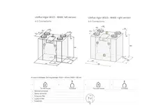 Ubbink VMC double flux unité murale Ubiflux Vigor W400 4/0 droite