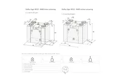 Ubbink VMC double flux unité murale Ubiflux Vigor W400 4/0 droite