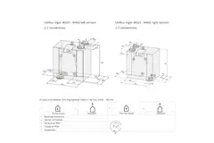 Ubbink VMC double flux unité murale Ubiflux Vigor W400 2/2 droite