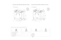 Ubbink VMC double flux unité murale Ubiflux Vigor W600 4/0 droite