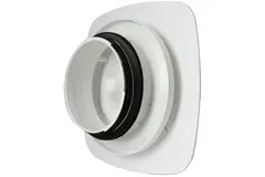 Vent-Axia Uniflexplus RVV 125 mm bouche vmc réglable - blanc