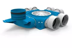 Diffuseur combiné Vent-Axia Uniflexplus 6x Ø69mm avec embout vertical Ø125mm
