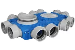 Boîte de sous-distribution de ventilation Vent-Axia Uniflexplus 12x Ø90 mm avec embout Ø180 mm