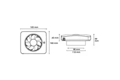 Vmc salle de bain Svensa PureAir avec capteur d'odeurs 100-125mm