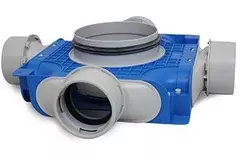 Boîte de sous-distribution de ventilation Vent-Axia Uniflexplus 4x Ø90 mm avec embout Ø180 mm