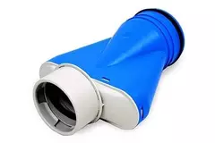 Collecteur de valve de ventilation Vent-Axia Uniflexplus Ø90 mm avec embout Ø125 mm