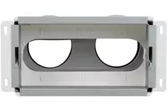 Diffuseur mural avec raccordement arrière Vent-Axia Uniflexplus 2x Ø90 mm