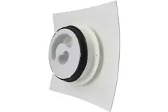 Bouche VMC de plafond ou murale Vasco design luxe carrée courbée (smiley inclus)