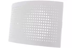 Bouche de ventilation Ø 125 mm avec capuchon perforé pour montage mural BLANC - DTQA125