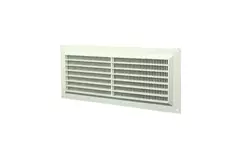 Grille de ventilation rectangulaire grillagée 130 x 300 blanc - VR1330