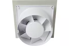 Air Roxy vmc salle de bain avec diamètre de raccordement 125 mm avec minuterie - front doré en aluminium