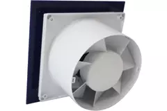 Air Roxy vmc salle de bain avec diamètre de raccordement 100 mm - front en plastique bleu