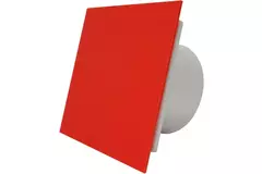 Air Roxy vmc salle de bain avec diamètre de raccordement 125 mm - front en plastique rouge