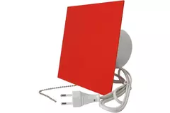 Air Roxy vmc salle de bain avec diamètre de raccordement 100 mm avec cordon de tirage et fiche - front en plastique rouge