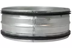 Coupleur mâle spiralé SAFE Ø 100 mm pour conduits rigides galvanisés