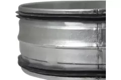 Coupleur mâle spiralé SAFE Ø 100 mm pour conduits rigides galvanisés