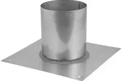 Plaque de sol pour tube diamètre 130 mm - 200 mm hauteur courbure soudée I304