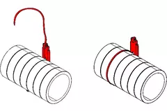 Support de suspension pour tuyau isolé 125/160/200mm
