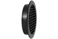 Grille à ailettes diamètre 125 mm noir - VR125M