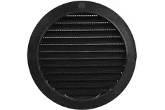 Grille à ailettes diamètre 125 mm noir - VR125M