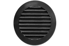 Grille à ailettes diamètre 100 mm noir - VR100M
