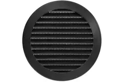 Grille à ailettes diamètre 125 mm noir - VR125M