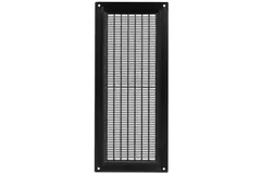 Grille de ventilation rectangulaire grillagée 130 x 300 noir - VR1330M