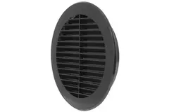 Grille à ailettes diamètre 150 mm noir - VR150M