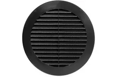 Grille à ailettes diamètre 150 mm noir - VR150M