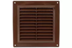 Grille de ventilation carrée grillagée 150 x 150 mm marron - VR1550B