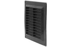 Grille de ventilation carrée 150 x 150 mm noir - VR1515M
