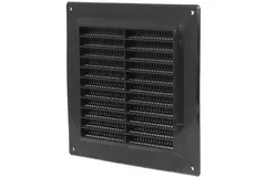 Grille de ventilation carrée 150 x 150 mm noir - VR1515M