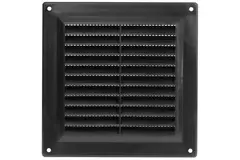 Grille de ventilation carrée 150 x 150 mm noir - VR1515M