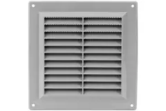 Grille de ventilation carrée grillagée 150 x 150 mm gris - VR1515P