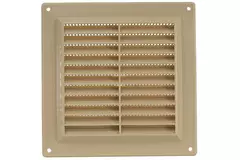Grille de ventilation carrée grillagée 150 x 150 mm beige - VR1515Y