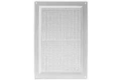 Grille de ventilation rectangulaire grillagée 250 x 170 mm blanc - VR2517
