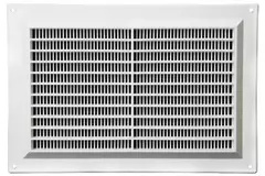 Grille de ventilation rectangulaire grillagée 250 x 170 mm blanc - VR2517