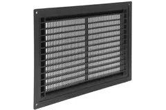 Grille de ventilation rectangulaire grillagée 250 x 170 noir - VR2517M