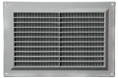 Grille de ventilation rectangulaire grillagée 250 x 170 mm gris - VR2517P