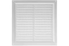 Grille de ventilation carrée grillagée 250 x 250 mm blanc - VR2525