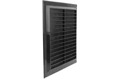 Grille de ventilation carrée grillagée 250 x 250 mm noir - VR2525M