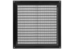 Grille de ventilation carrée grillagée 250 x 250 mm noir - VR2525M