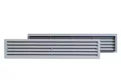 Grille plastique 450 x 92 mm gris - VR459P