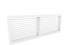 Grille murale en aluminium avec ailettes fixes - à clips - 800x400