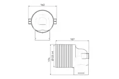 Ubbink Air Excellent 34C adaptateur de valve 125 1x90°