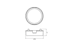 Ubbink Air Excellent 48C clips de fixation 10 pièces