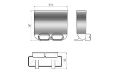 Ubbink Air Excellent Adaptateur de grille 35SC