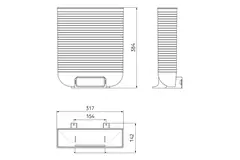 Adaptateur de grille Ubbink Air Excellent 45SC